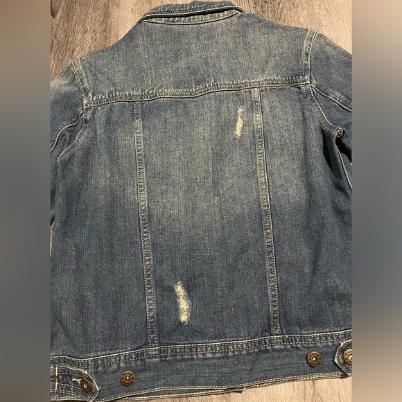 Mudd Distressed Jean Jacket - Size Women’s Medium - Denim Jacket - Picture 7 of 9